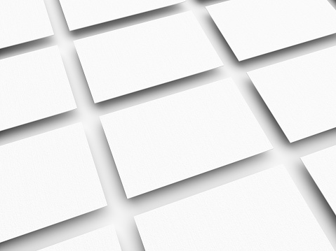Blank Business card Template With White Background