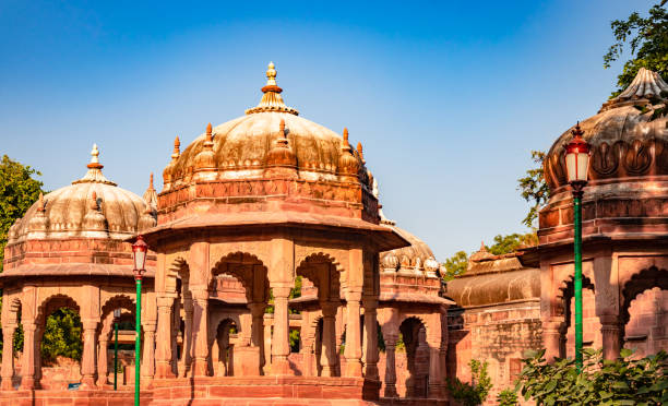 istock ancient hindu temple architecture with bright blue sky from unique angle at day 1449063465