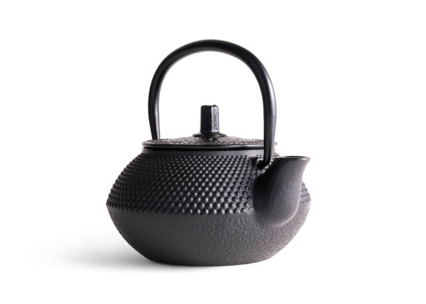istock Traditional black asian cast iron teapot 1449063488