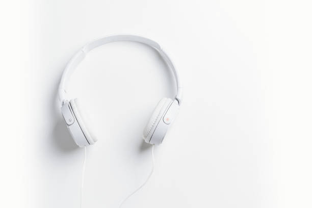 istock White over-ear headphones on white background. musical equipment. 1449063823