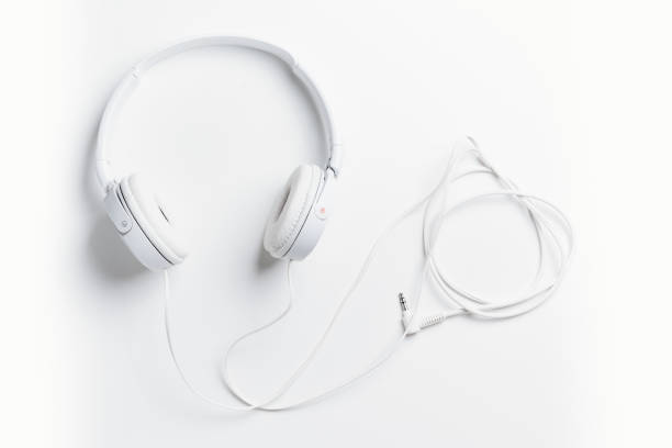 istock White over-ear headphones on white background. musical equipment. 1449063870