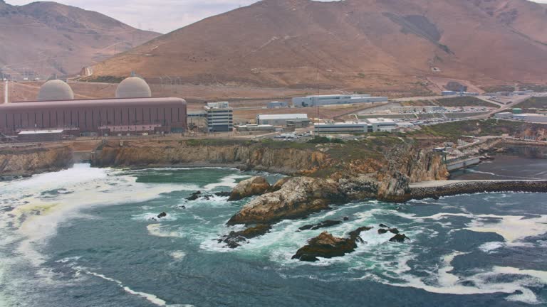 AERIAL Diablo Canyon Power Plant, San Luis Obispo County, California