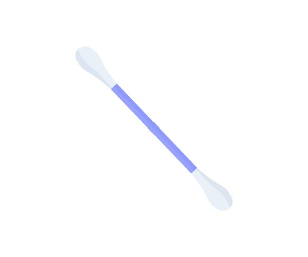 The ear cotton stick icon on white background, cotton bud, swab clean healthcare. Care and hygiene. Environmentally friendly production of hygiene products vector design and illustration. The ear cotton stick icon on white background, cotton bud, swab clean healthcare. Care and hygiene. Environmentally friendly production of hygiene products vector design and illustration. cotton swab stock illustrations