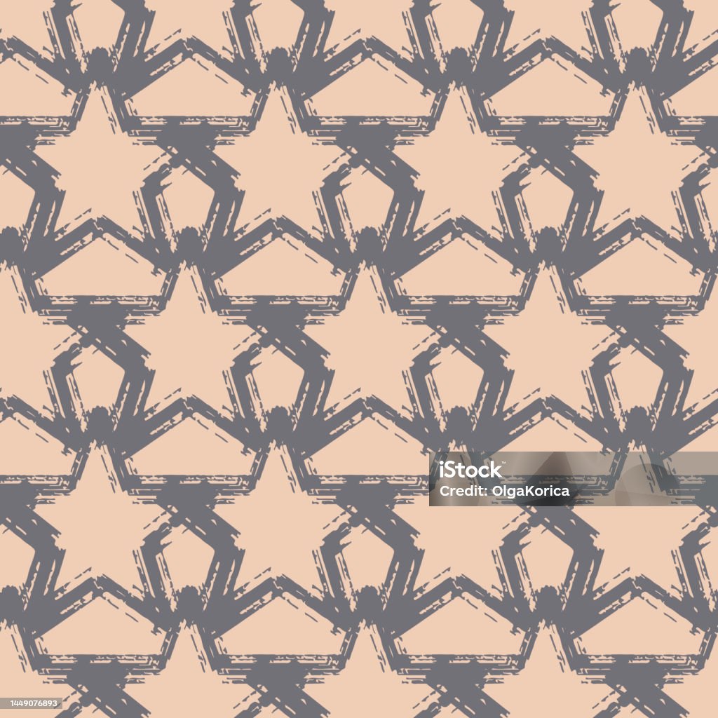 Star Pattern Beige Seamless Pattern Beige Graffiti Star Paint Textured Background For ...