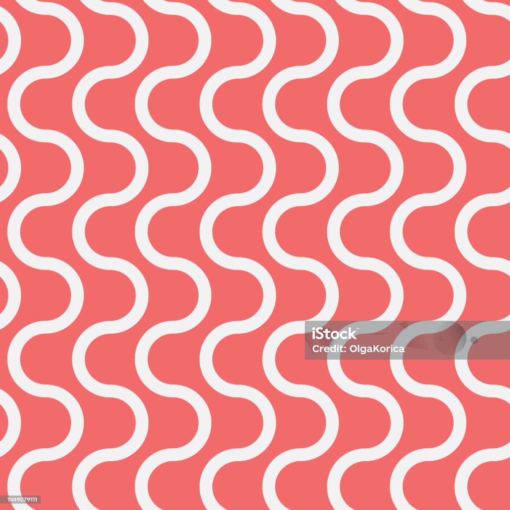 Sóng Dọc Màu Trắng Trên Nền Màu Hồng Mô Hình Liền Mạch Lượn Sóng ...