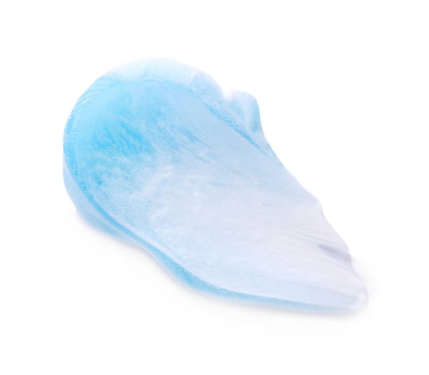 istock Sample of shower gel isolated on white, top view 1449086340
