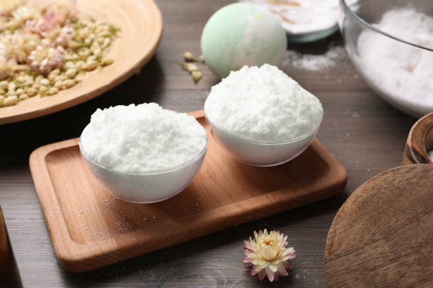 istock Bath bomb mold and ingredients on wooden table 1449090336