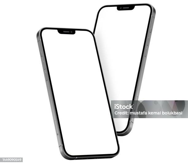 Mobile Phones Premium Png Digital Devices For Mockup Stock Photo - Download Image Now