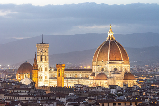 Metropolitan Cathedral Basilica of Santa Maria del Fiore at Tuscany in Florence, Italy