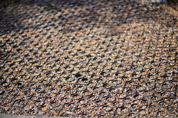 Zen abstract of steel and stones.