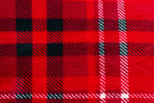 istock Red plaid in a cage. Texture of plush fabric. Cells. Christmas. 1449102734