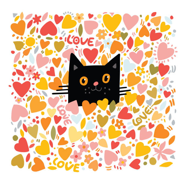 4,100+ Cats Face In Heart Shape Stock Photos, Pictures & Royalty-Free Images - iStock