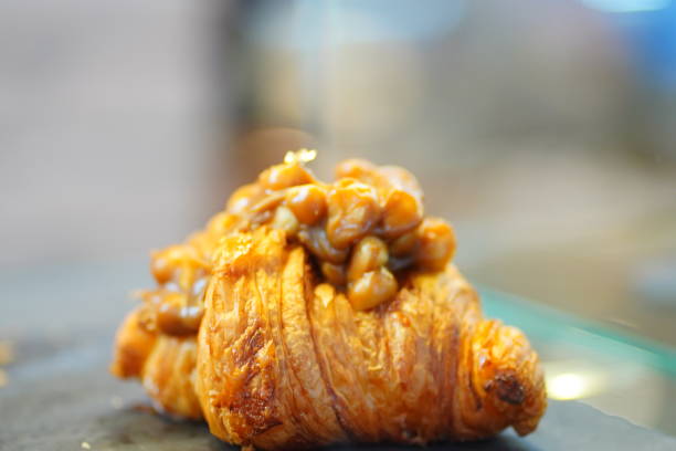 Caramel macadamia butter croissant
