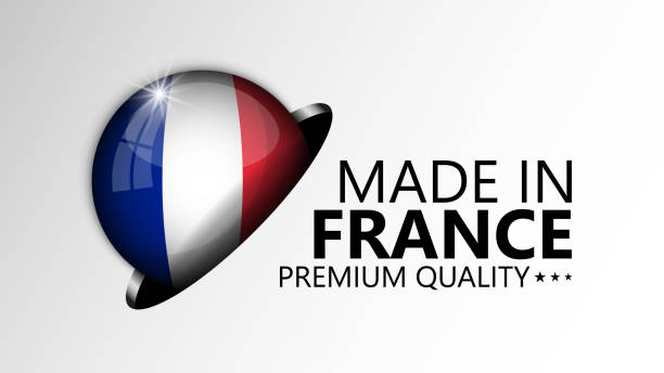istock Made in France graphic and label. 1449104249