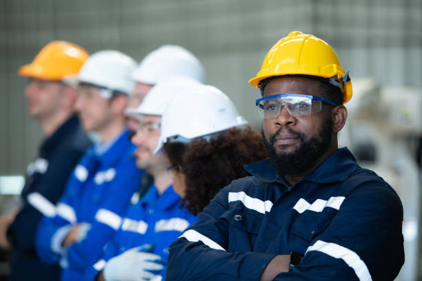 istock Group of emotional engineers 1449104810
