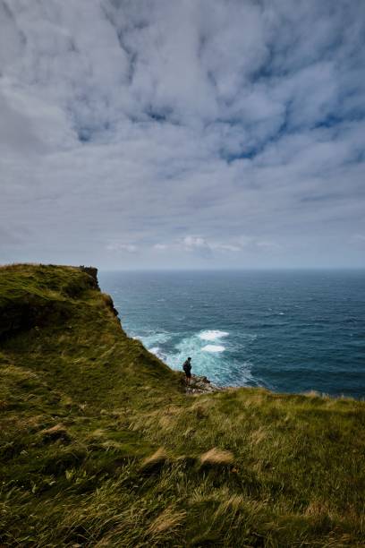 istock Vertical shot of the Moher cliffs in Ireland. 1449108400
