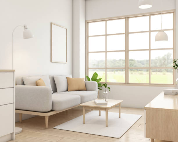 istock Japandi style living room 1449108751