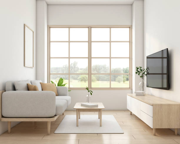 istock Japandi style living room 1449108764