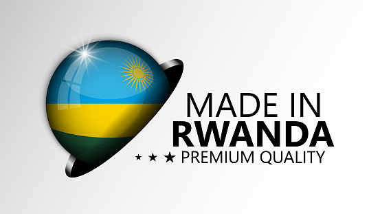 Made In Rwanda Bags Made In Rwanda Graphic And Label Stock Illustration - Download Image ...