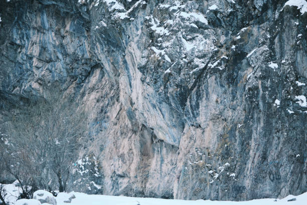 istock Winter mountain landscape view without people 1449116043
