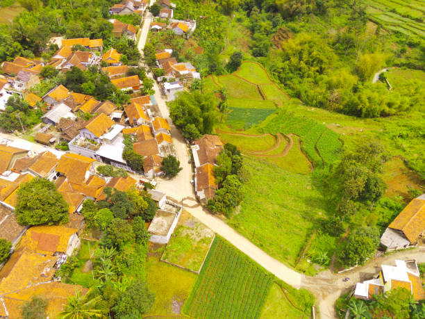 istock Aerial hill surrounded by residential areas 1449116537