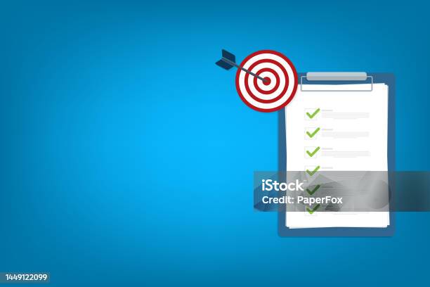 Task And Target Assignment Target Clipboard Checklist Project Task Management And ...