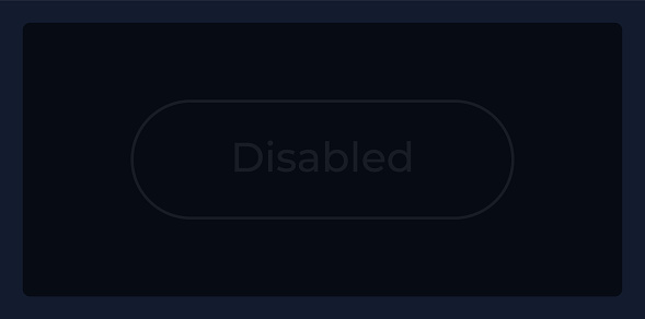 Disabled Button Ui Element Template Stock Illustration - Download Image ...