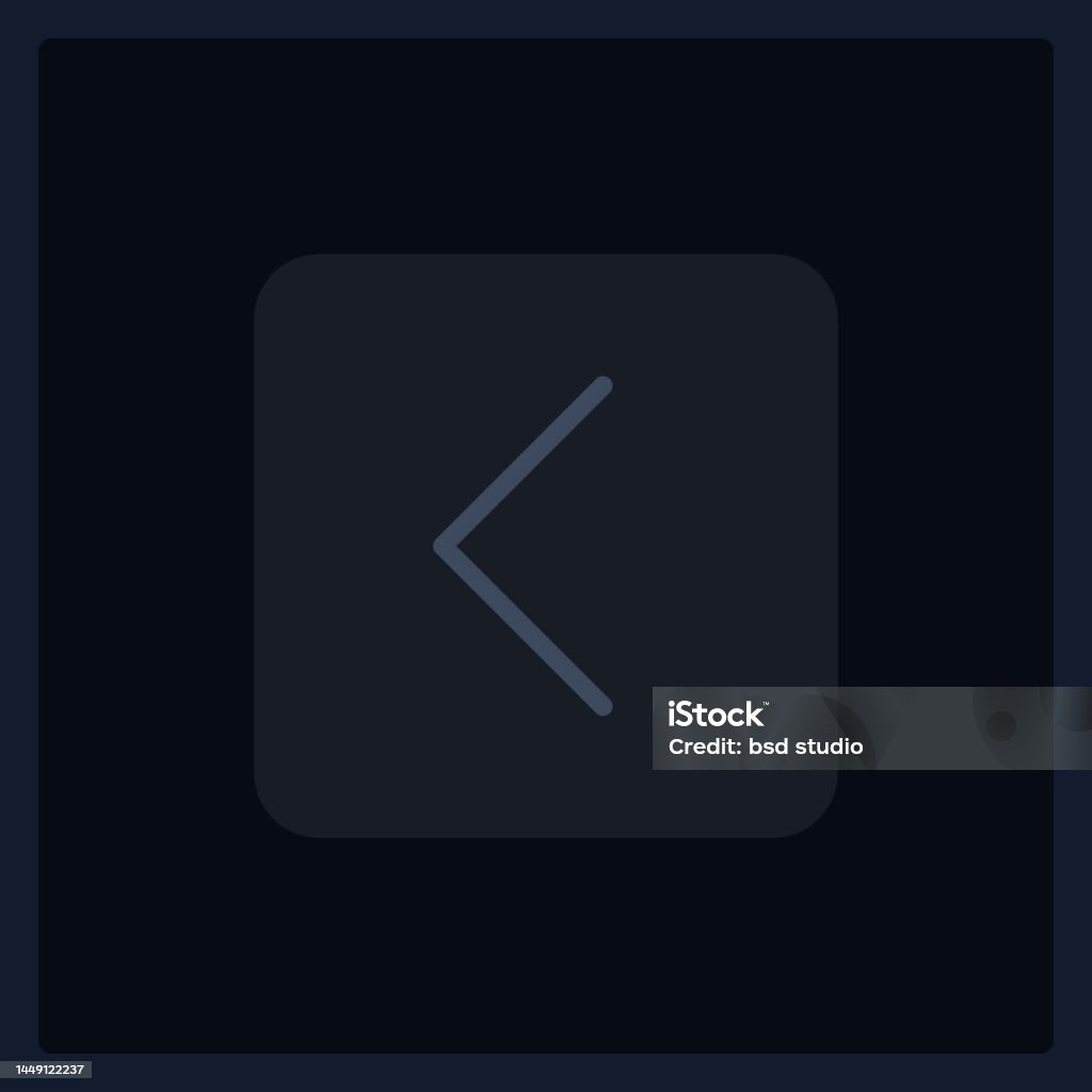 Widget Left Disabled Left Arrow Button Ui Element Template Stock Illustration ...