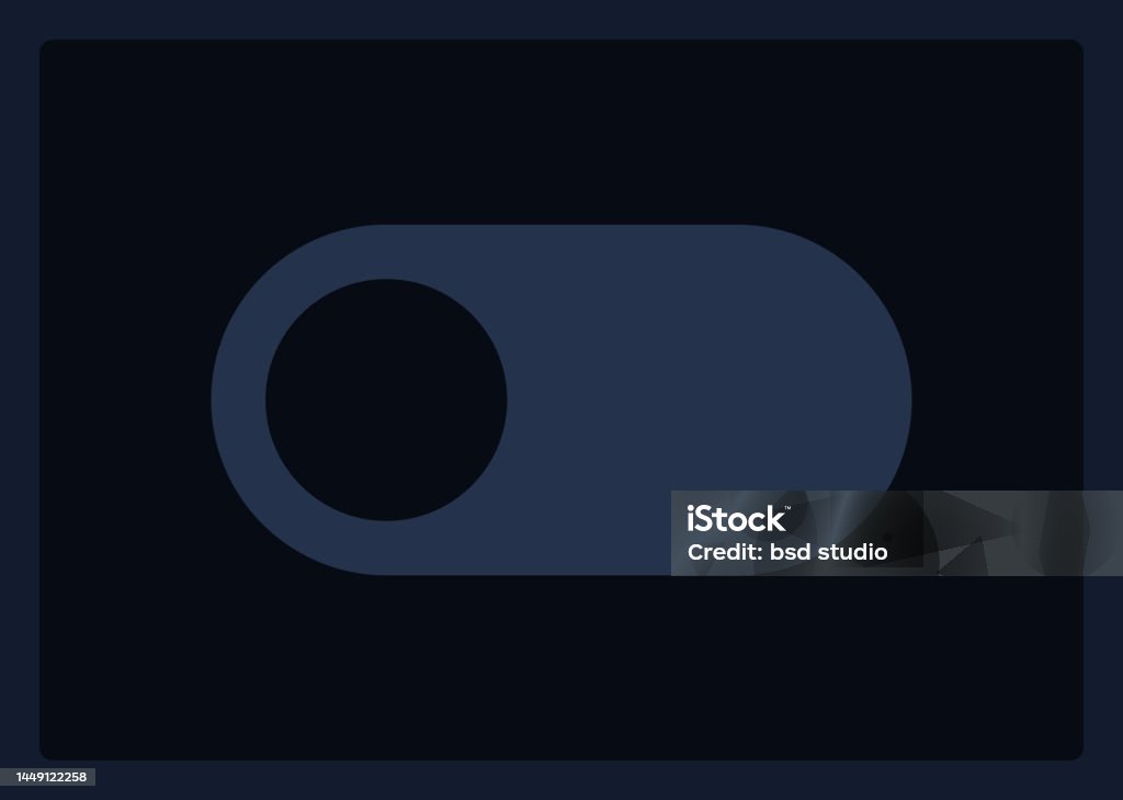 Toggle Button In Off Mode Ui Element Template Stock Illustration ...