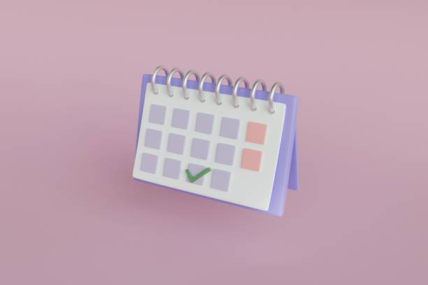 istock 3d minimal 3d calendar for banner design. 3d calendar appointment concept. Online concept. Cartoon icon. Holiday concept. Business management. Minimal concept. Calendar notification icon. 1449122971