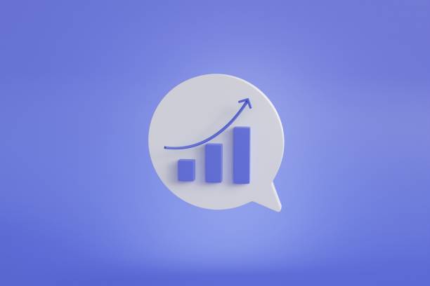 istock Abstract icon with bubble message. Financial illustration. 3d illustration. 3d growth business icon. 3d chat icon set. Cloud technology. Text message. 3d illustration. Internet communication. Speak up. Technology background. 1449122993