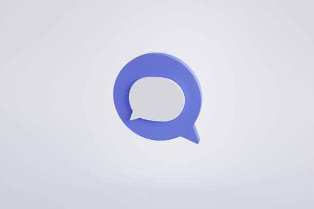 istock Blank speech icon bubble, great design for any purposes. White background. 3d illustration. Chat message icon. Balloon 3d style. Modern communication. Abstract illustration. Cloud collection. 1449123083