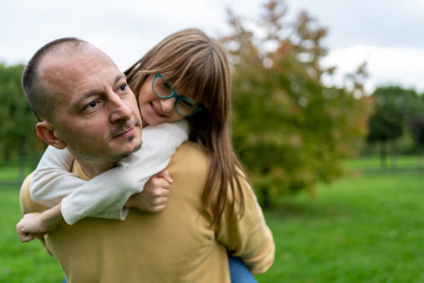 Father and daughter spend quality time together
