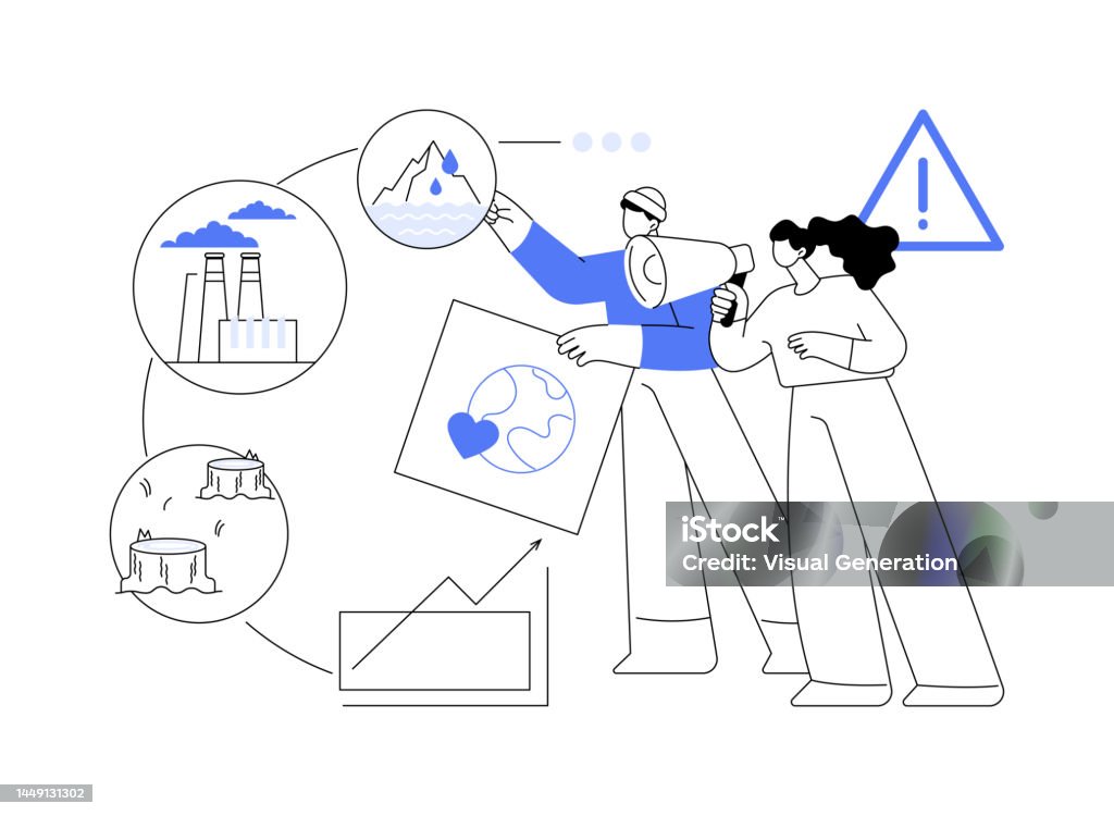 Climate Change Abstract Concept Vector Illustration Stock Illustration ...