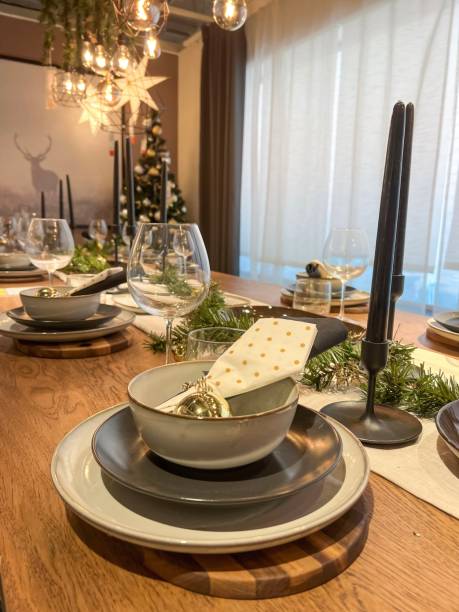 istock dinner table for christmas or new year 1449131493