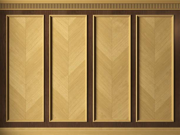 istock Background wall cabinet wood panels art deco 1449136378
