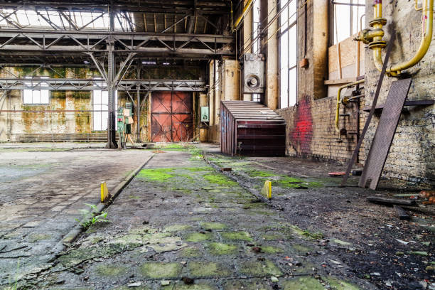 istock Old GDR factory building ruin decay 01 1449137161