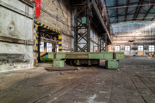 istock Old GDR factory building ruin decay 04 1449137188