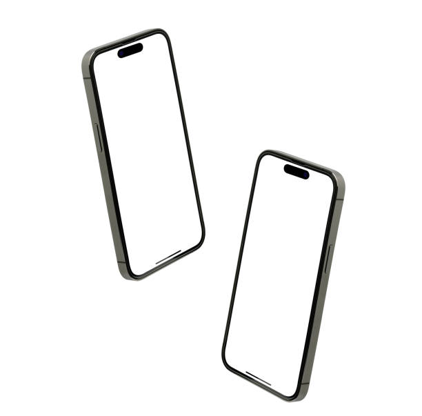 istock Smartphone frameless mockup. Studio shot of Smartphone - Clipping Path 1449140735