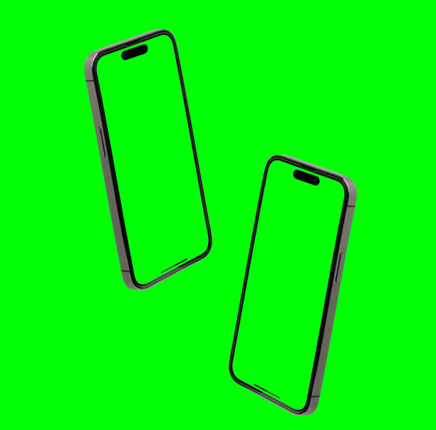 istock Smartphone frameless mockup. Studio shot of Smartphone - Clipping Path 1449140736