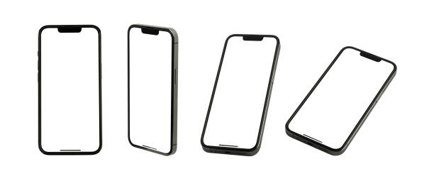 istock Smartphone frameless mockup. Studio shot of Smartphone - Clipping Path 1449140738