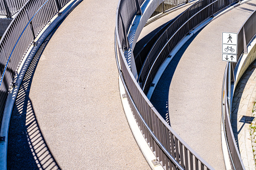 modern footbridge in austria - photo