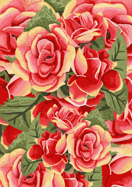 Rosas 20221213 florais - ilustração de arte em vetor