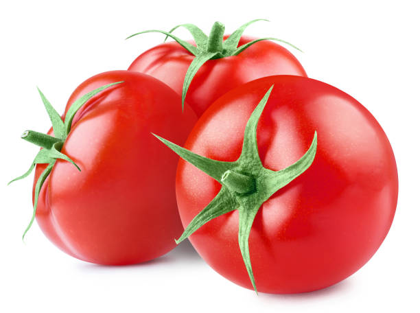 istock Close-up of red ripe tomatoes on white 1449147838