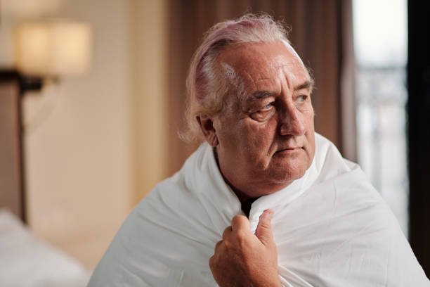 istock Portrait of Sick Senior Man 1449149835