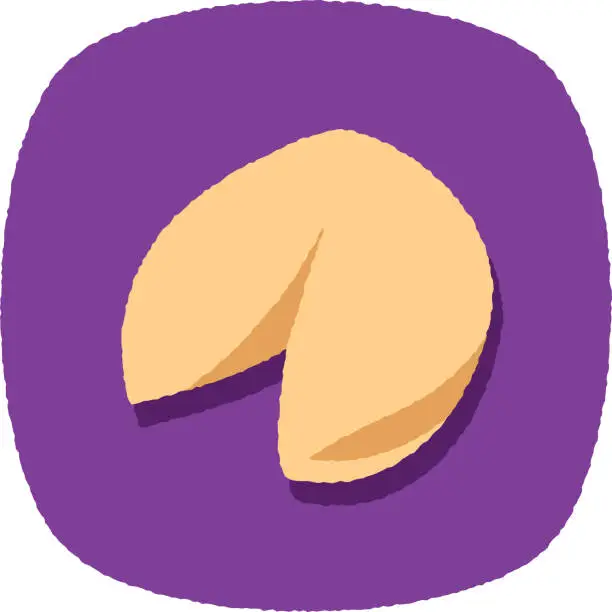 Vector illustration of Fortune Cookie Doodle 4