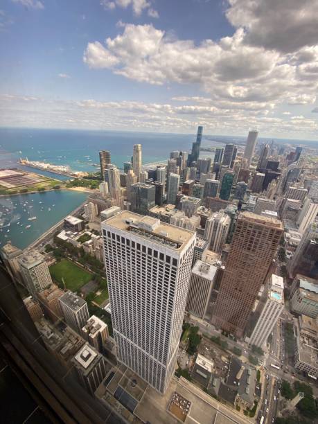 istock Chicago Skyline Aerial View 1449157431
