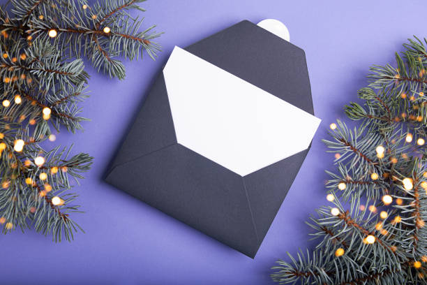 istock Photography from above of gift certificate.Blank invintation with negative space. 1449174815