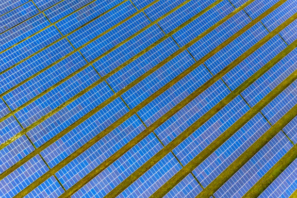 istock Solar farm on dutch countryside in Groningen 1449179301