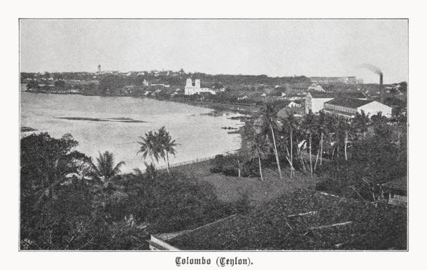 istock Historical view of Colombo, Sri Lanka, halftone print, published in 1899 1449179630